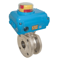 Kobold 2-Way Stainless Steel Flange Ball Valve with Actuator, KUA-VK